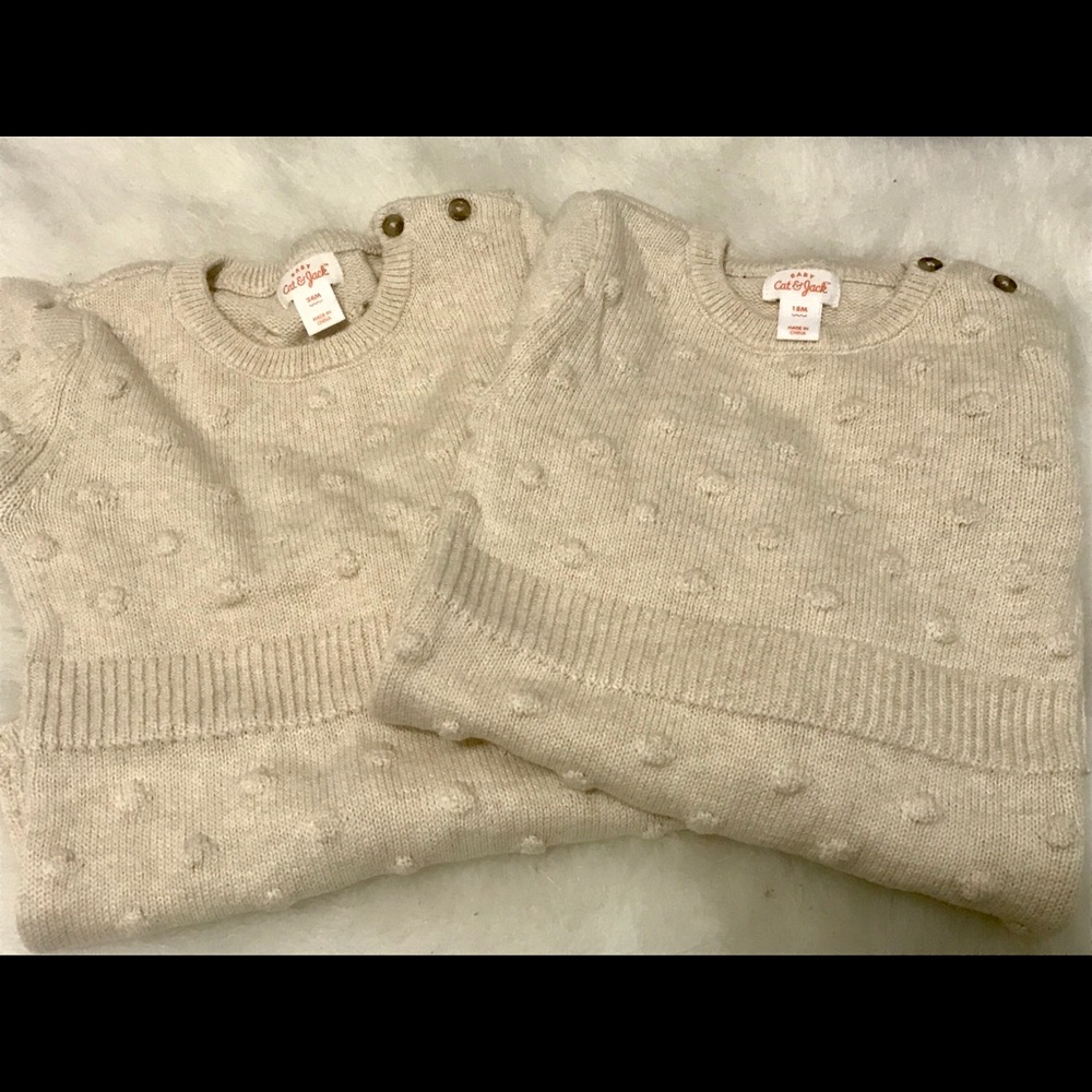 Cat & Jack popcorn romper bundle